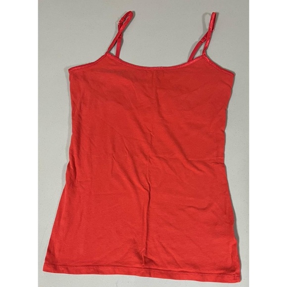 SO Red-Orange ‘Favorite Cami’ Shelf-Bra Camisole Tank Top Shirt Size M ❤️🧡✨ - Picture 1 of 3